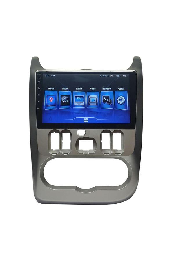 Navmina Dacia Duster 2010-2013 Logan 2012-2015 Stepway 2008-2012 Uyumlu 9 İnç 4-64 Gb Gri Çerçeve Multimedya - Image 1