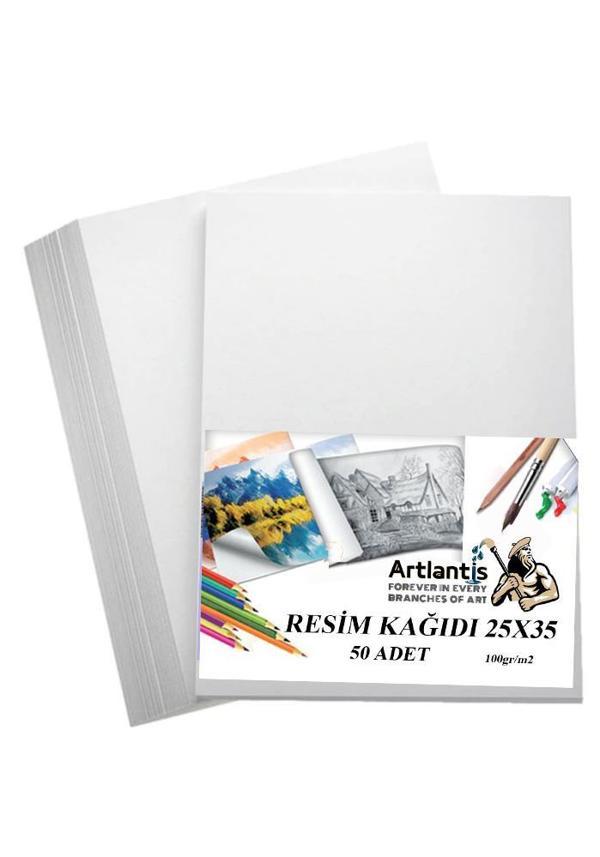 Resim Kağıdı 25x35 50 Li 100 gr 1 Paket 25*35 Resim Kartonu - Image 1