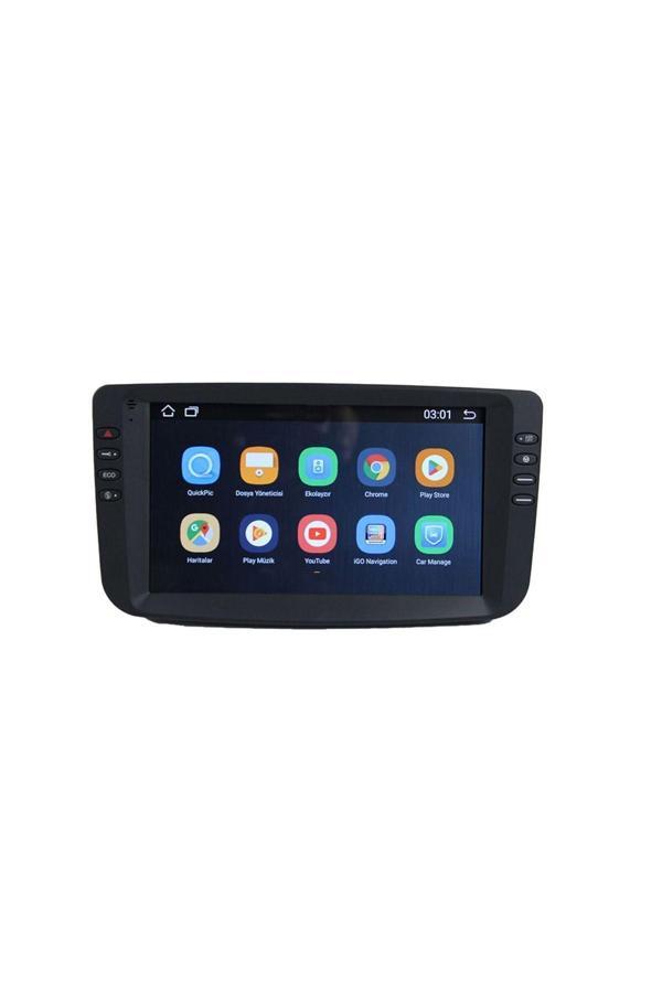 Navmina Fiat Linea Punto 2012-2015 Yeni Göğüs Uyumlu 9 Inç 4-64 Gb Multimedya - Image 1