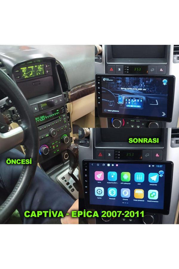 Navmina Chevrolet Captiva 2007-2012 Epica 2004-2011 Uyumlu 9 İnç Alta Takılan Model Multimedya - Image 1