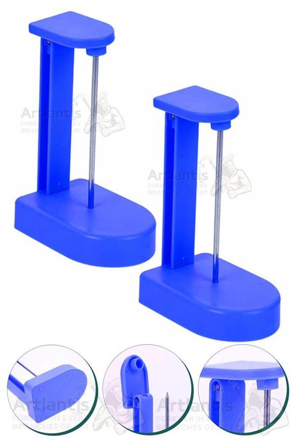 Not Kağıdı Tutacağı Mavi 2 Adet Piknot Paslanmaz İğneli Slip Pos Kağıdı Kasa Fişi Tutucu Sivri Uçlu Çivi Tutucu - Image 1