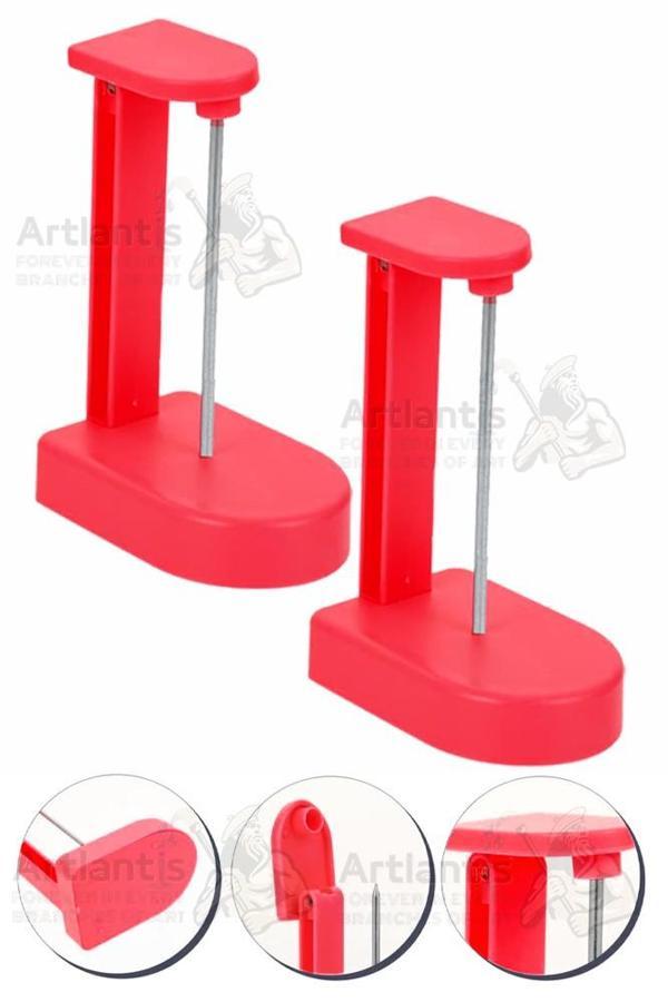 Not Kağıdı Tutacağı Kırmızı 2 Adet Piknot Paslanmaz İğneli Slip Pos Kağıdı Kasa Fişi Tutucu Sivri Uçlu Çivi Tutucu - Image 1