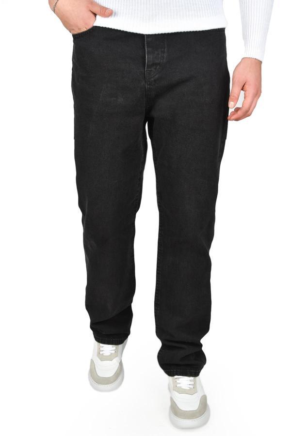 DeepSEA Erkek Siyah Rahat Kesim Yeni Sezon Baggy Pantolon 2506951 - Image 1