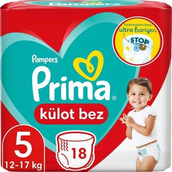 Prima Külot Bebek Bezi 5 Beden 18 Adet Junior Tekli Paket - Image 1