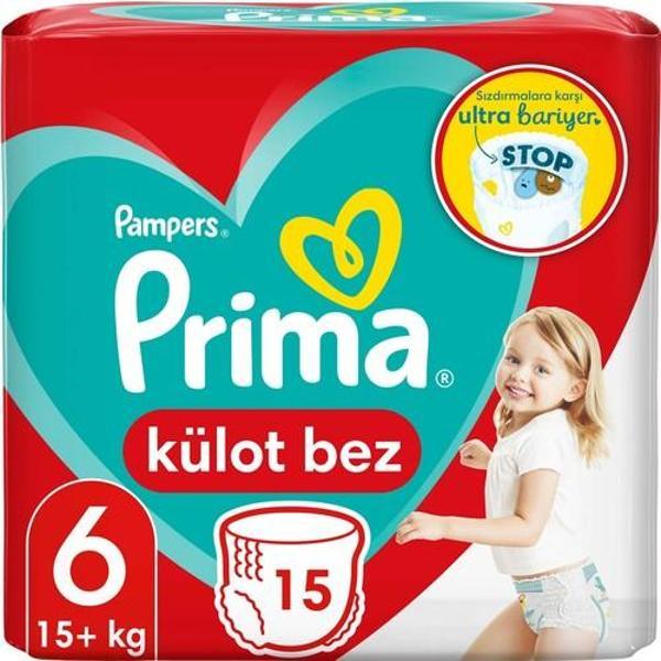 Prima Külot Bebek Bezi 6 Beden 15 Adet Ekstra Large - Image 1