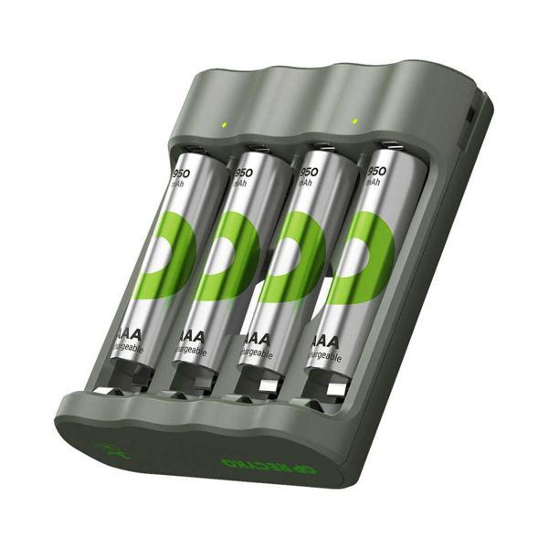 GP RECYKO B441 4 X 950 MAH R03 AAA PİLLİ ŞARJ CİHAZI (GP-B441/100HCER21-2GTLB4)  - Image 1