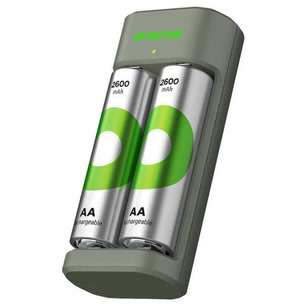 GP RECYKO E221 2 X 2600 MAH R6 AA PİLLİ PİL ŞARJ CİHAZI (GP-E221/270AHCER21-2GTLB2)  - Image 1