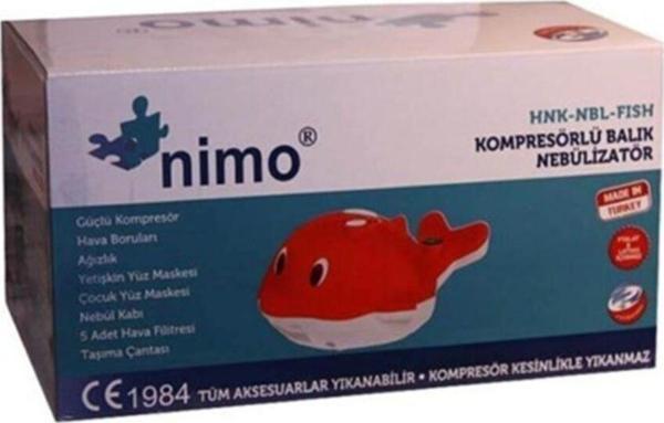 Kompresörlü Mini Nebülizatör Balık Figürlü - Image 1
