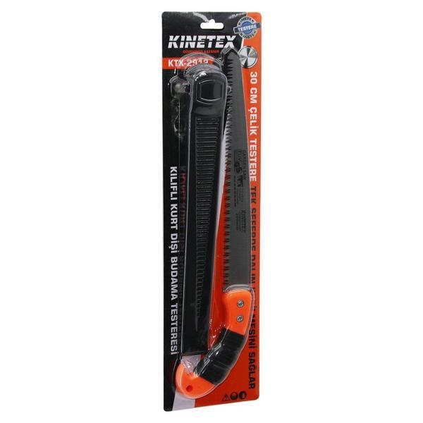 KURT DİŞİ   300MM  ÇELİK BUDAMA TESTERESİ  PLS.KILIFLI   PLASTİK SAPLI   30CM - SAPLI=43CM  - Image 1