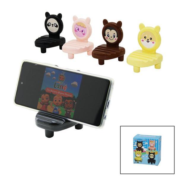 ÜÇGEN SEHPALI RENKLİ PLASTİK MİNİ TELEFON TUTACAK 3 KANALLI  - Image 1