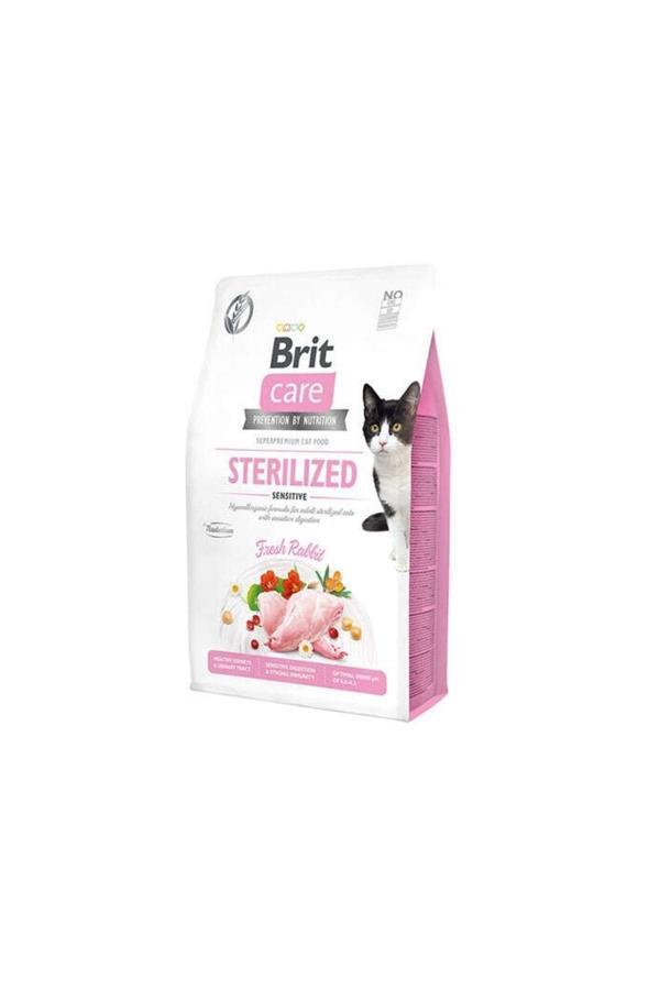 Brit Care Tahılsız Tavşan Etli Kısırlaştırılmış Yetişkin Kedi Maması 2 Kg - Image 1