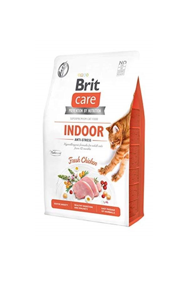Brit Care Grain Free Indoor Anti Stress Tavuklu Kedi Maması 2 Kg - Image 1