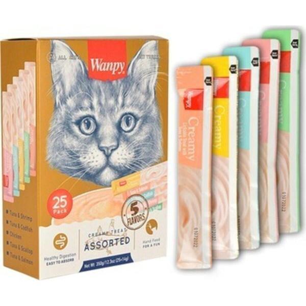 Wanpy Karışık Sıvı Kedi Ödülü 25X14 gr - Image 1