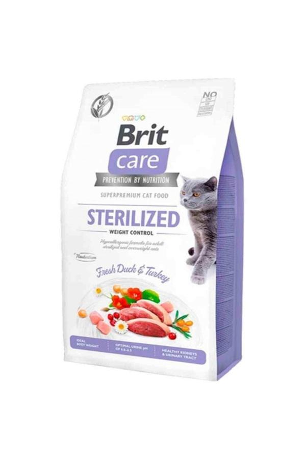Brit Care Tahılsız Sterilised Kilo Dengeleyici Ördekli Kısır Kedi Maması 2 Kg - Image 1