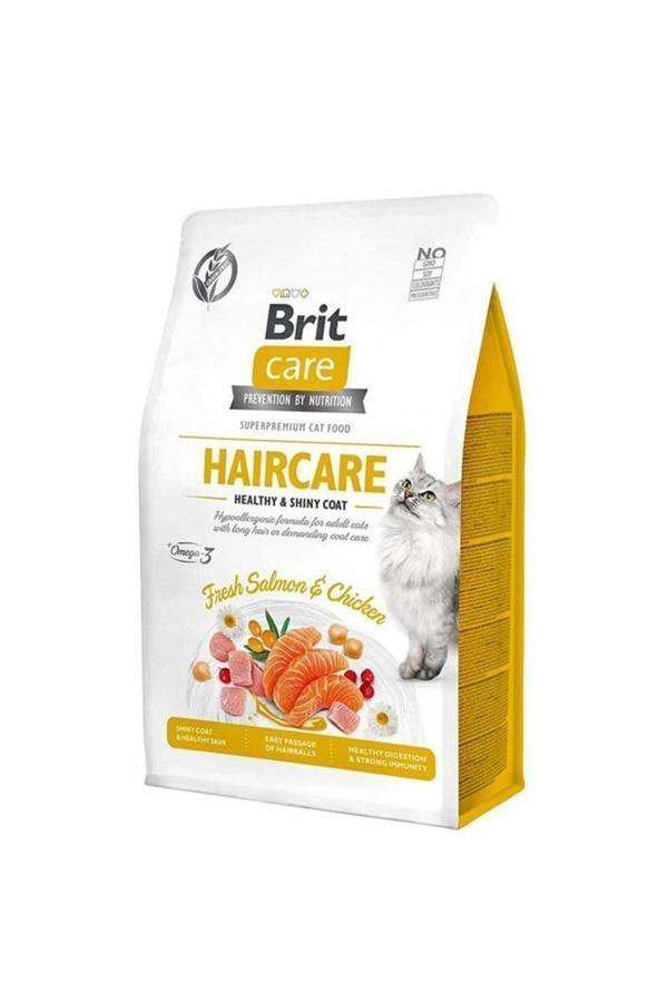 Brit Care Haircare Hypo-allergenic Deri Ve Tüy Sağlığı Için Tahılsız Yetişkin Kedi Maması 2kg - Image 1