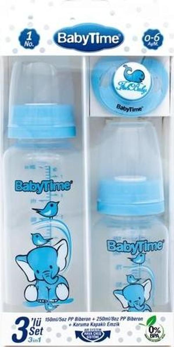 BabyTime  Üçlü Set Pp - Mavi - Image 1