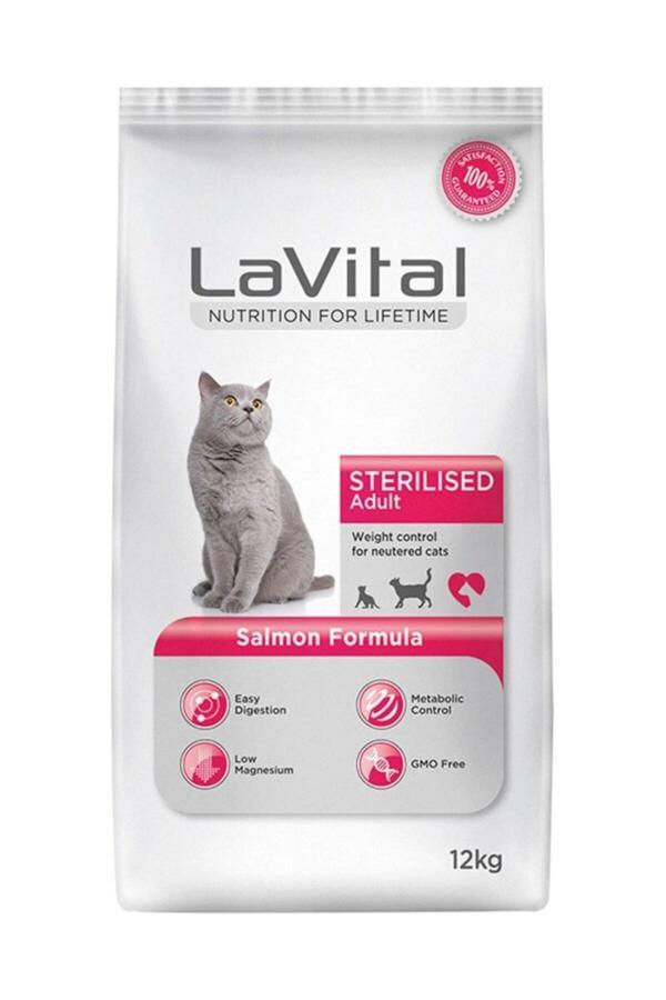 Sterilised Somonlu Kısırlaştırılmış Kedi Maması 12 kg - Image 1
