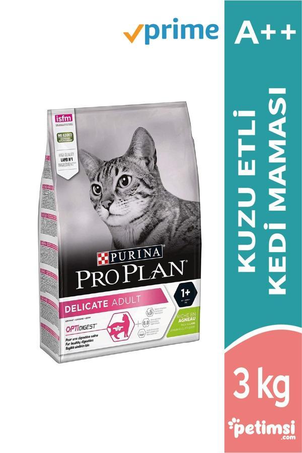 Pro Plan Delicate Kuzu Etli Yetişkin Kedi Maması 3 Kg - Image 1