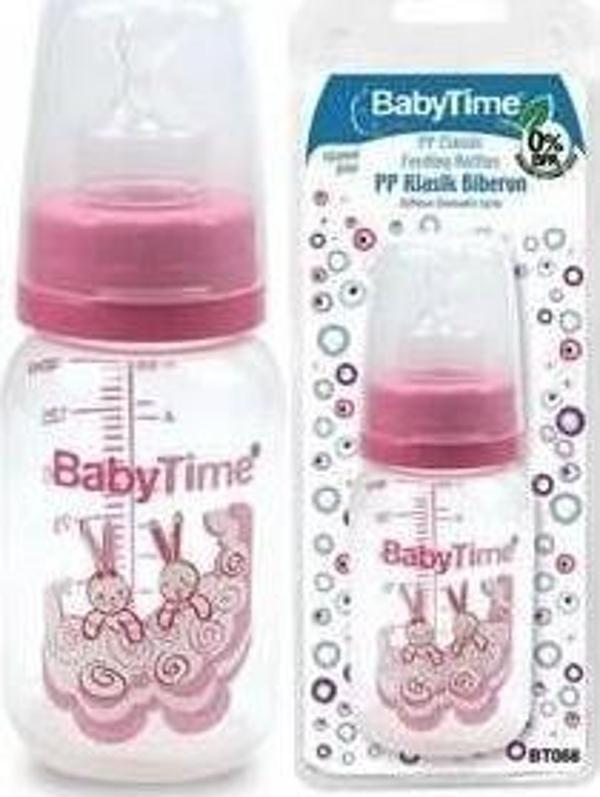 BabyTime Klasik Silikon Damak Uçlu Pp Biberon - 150 Ml - Image 1