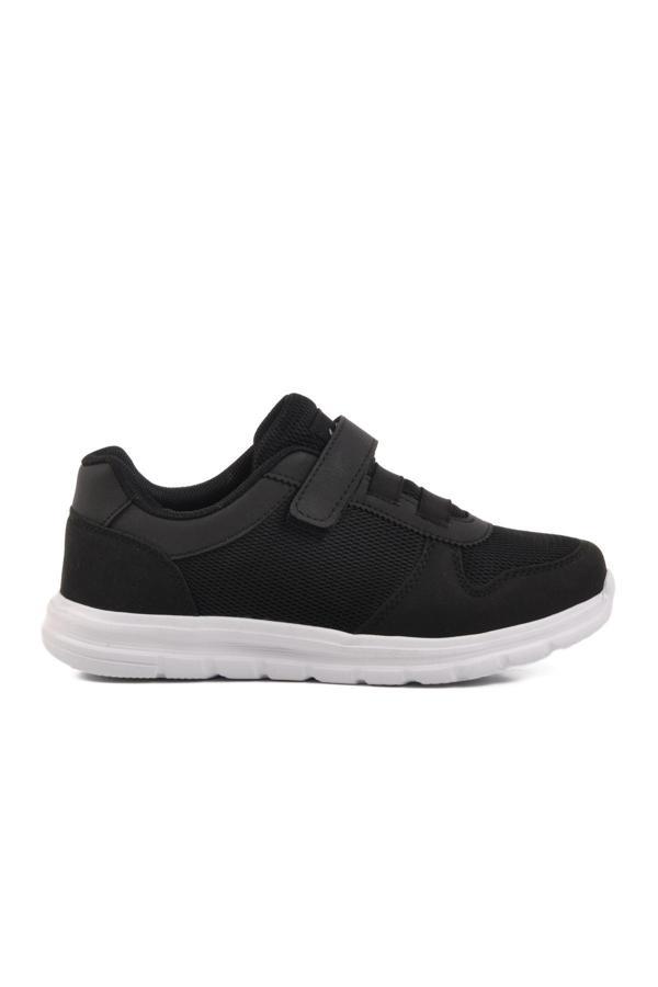 Siyah Beyaz Cırtlı Unisex Spor Ayakkabı 616 G - Image 1