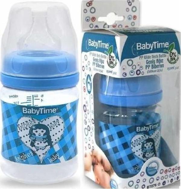 BabyTime Silikon Uçlu Geniş Ağız Pp Biberon - 150 Ml - Image 1