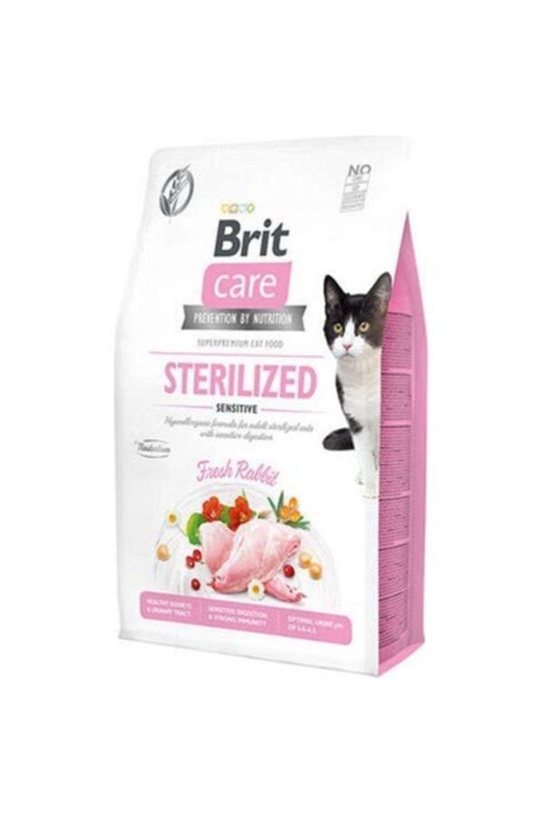 Brit Care Tahılsız Tavşan Etli Kısırlaştırılmış Yetişkin Kedi Maması 2 Kg - Image 1