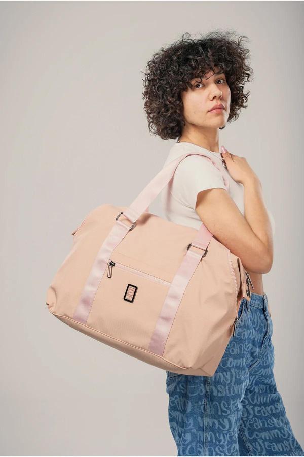 Pembe Tekstil Kadın El ve Omuz Çantası 17996 - Image 1