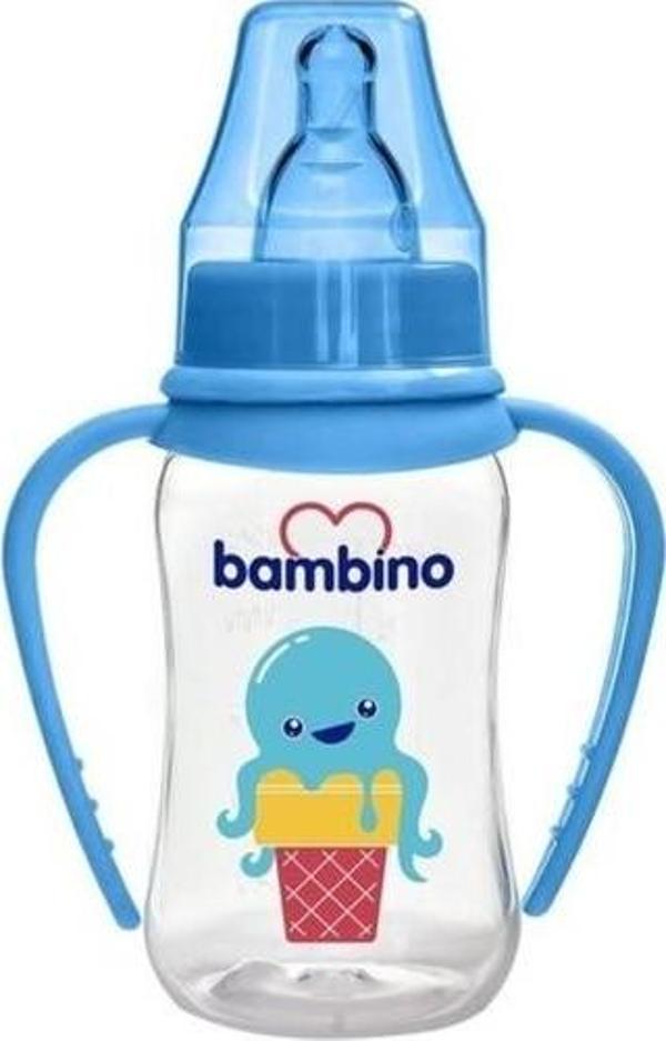 Bambino B065 Kulplu Pp Biberon 150 Ml Mavi - Image 1