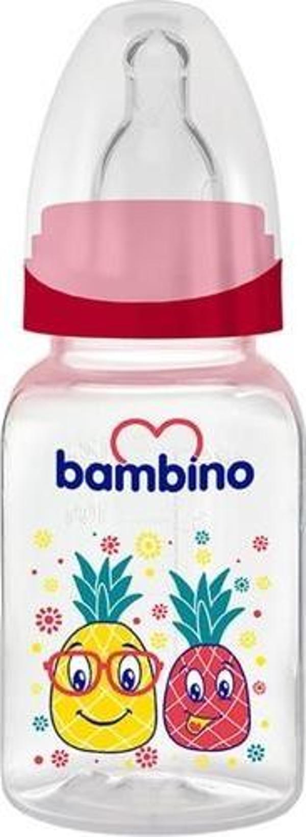 Bambino Düz Pp Biberon 150 Ml B018 Kırmızı - Image 1
