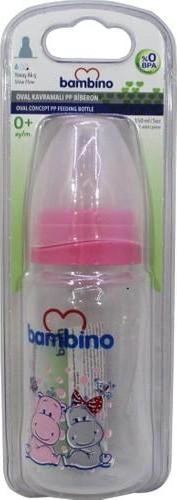 Bambino Oval Kavramalı Pp Biberon Yavaş Akış 0+ Ay 150 Ml - Image 1