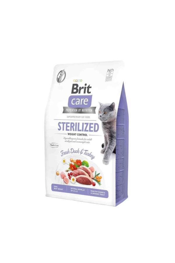 Brit Care Tahılsız Sterilised Kilo Dengeleyici Ördekli Kısır Kedi Maması 2 Kg - Image 1