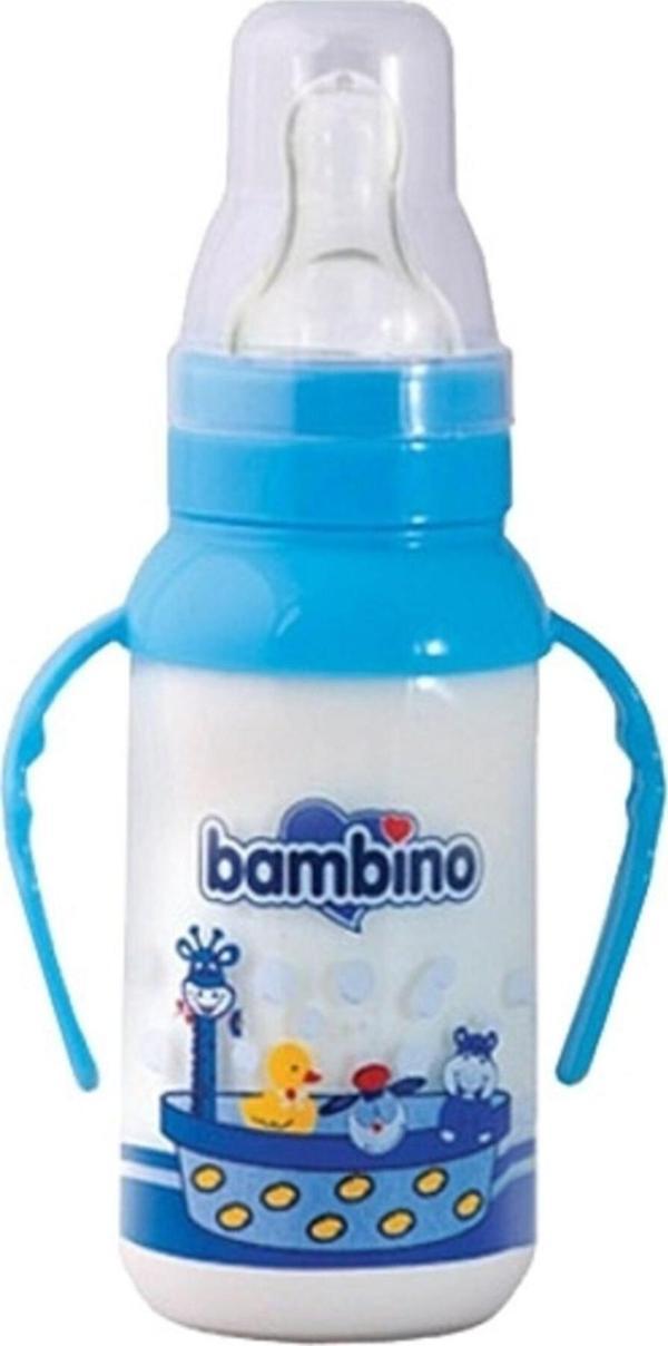 Silikon Kiraz Uçlu Kulplu Cam Biberon Yavaş Akış 0+ Ay 125 Ml - Image 1