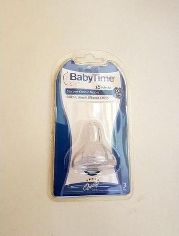 Baby Time Silikon Biberon Emziği - Image 1