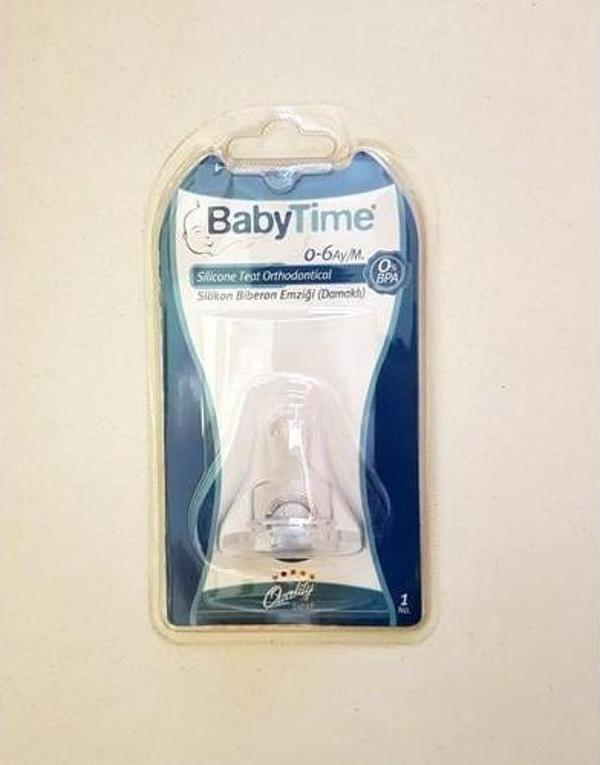 Baby Time Silikon Biberon Emziği - Image 1