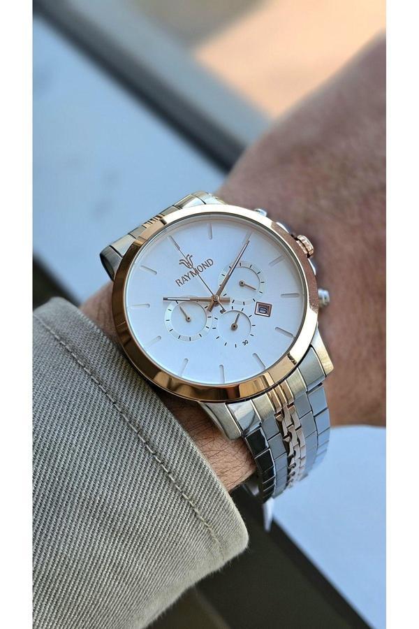 Raymond Rym-81013 Erkek Kol Saati - Çelik Kasa Ve Kordon - 2 Yıl Garanti - Image 1