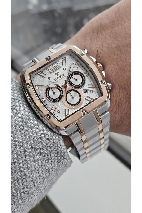 Raymond G811718M Metal Erkek Kol Saati - Paslanmaz Çelik - 2 Yıl Garanti - Image 1