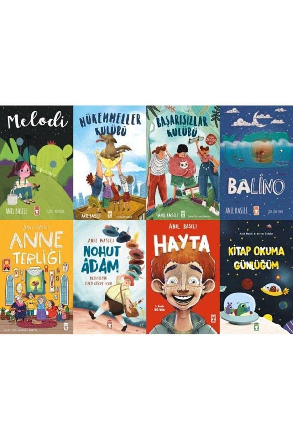 Anıl Basılı 8'li Set - Melodi, Balino, Hayta, Mükemmeller Kulübü, Başarısızlar Kulübü, Anne Terliği - Timaş Çocuk - Image 1