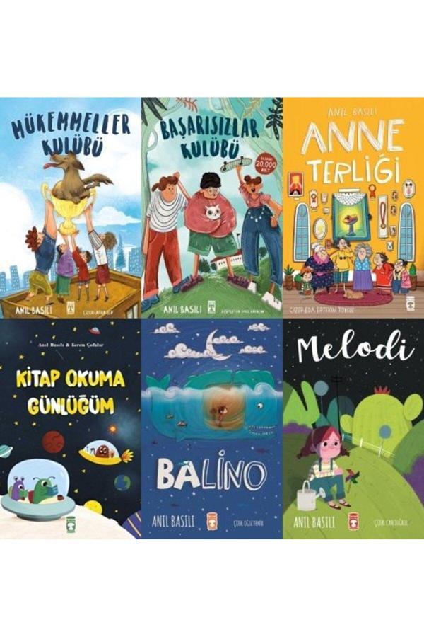 Anıl Basılı 6'lı Okuma Kitabı Seti - Balino, Melodi, Anne Terliği, Başarısızlar Kulübü, Mükemmeller - Timaş Çocuk - Image 1