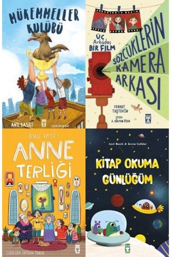 Anıl Basılı & Ferhat Taştekin 4'lü Set - Mükemmeller Kulübü, Sözcüklerin Kamera Arkası, Anne Terliği - Timaş Çocuk - Image 1