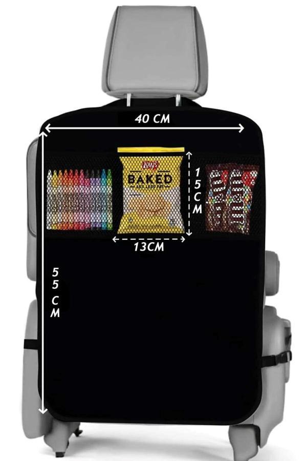 Mc.Pierobaby Arka Koltuk Araba Düzenleyici Arka Koltuk Koruyucu, Çocuklar İçin Arka Koltuk Organizer - Image 1