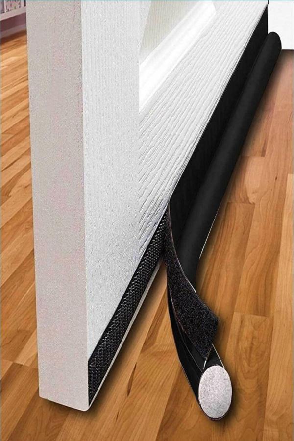 Mc.Pierobaby Kapı Altı Rüzgar Önleyici, Isı Yalıtım Süngeri, Eşik Altlığı, Soğuk Geçirmez 1 Adet Siyah - Image 1