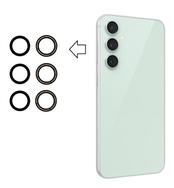 Samsung Galaxy S23fe S711b İle Uyumlu Kamera Camı İthal Set - Image 1