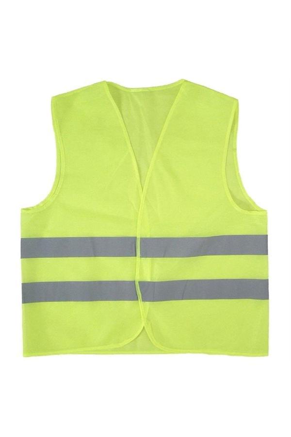 Aka Işçi Ikaz Fosforlu Reflektörlü Yelek Zorunlu Ekipman 1Adet - Image 1