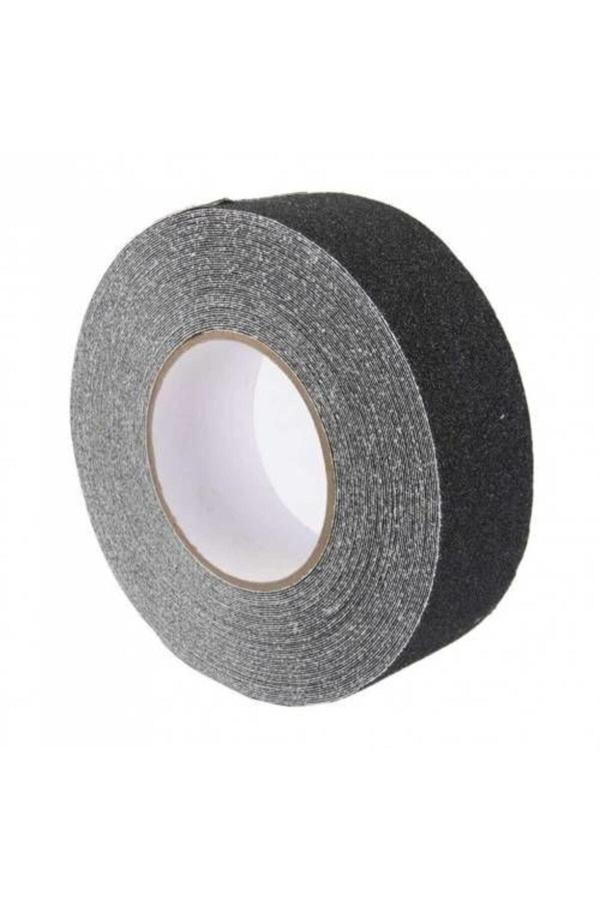 Günbay Ticaret 5 Cm Genişlik Yapışkanlı Merdiven Kaydırmaz Bant Bandı 25 Metre - Siyah Renk - Image 1