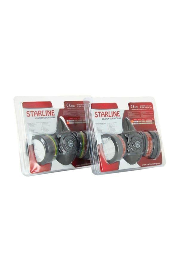 Starline V-800 V-7800 A1P2R Blister Yarım Yüz Maske Ve Filtre Seti - Image 1