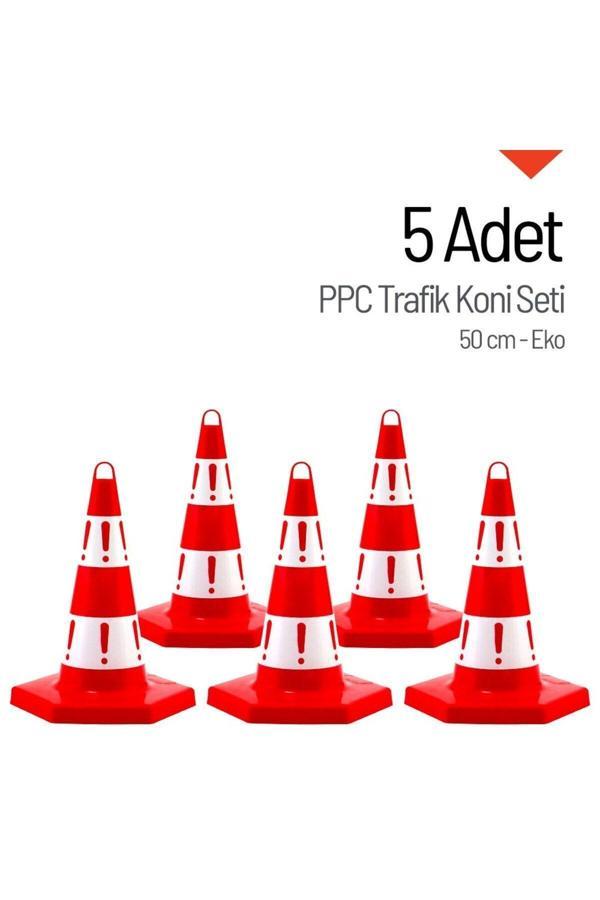 Günbay Ticaret 5 Adet Eko Trafik Konisi 50 Cm Trafik Dubası - Image 1