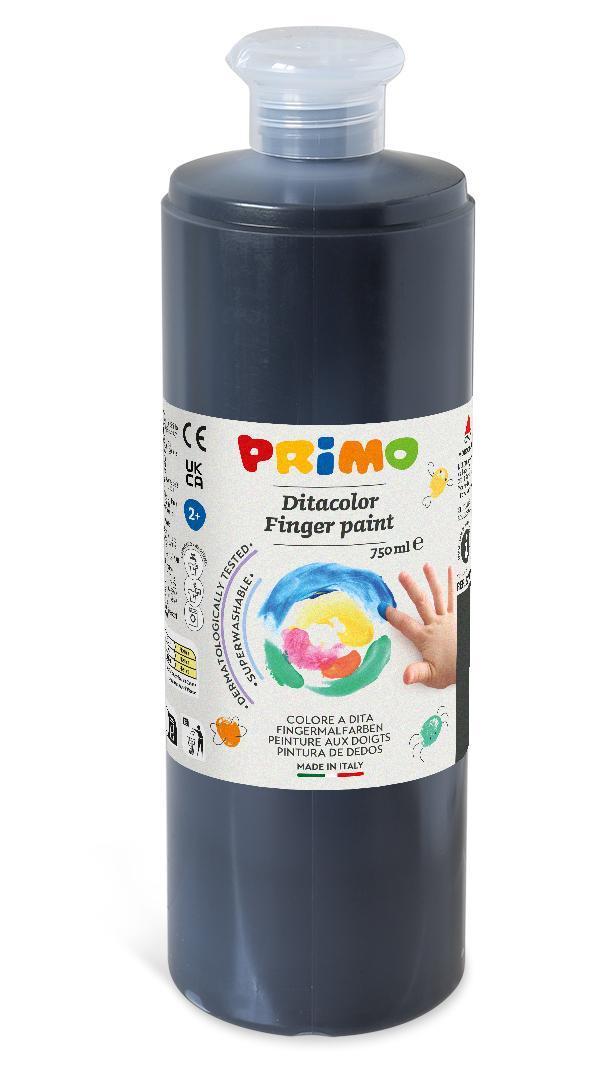 Primo Yıkanabilir Parmak Boyası - Siyah 750ml - Image 1
