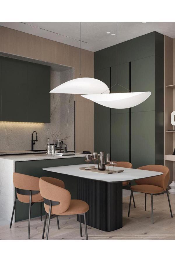 Woodywood Yeni Trend Dikdörtgen Kenar Açılı Motifli Masa 130 cmx80 cm  - Image 1
