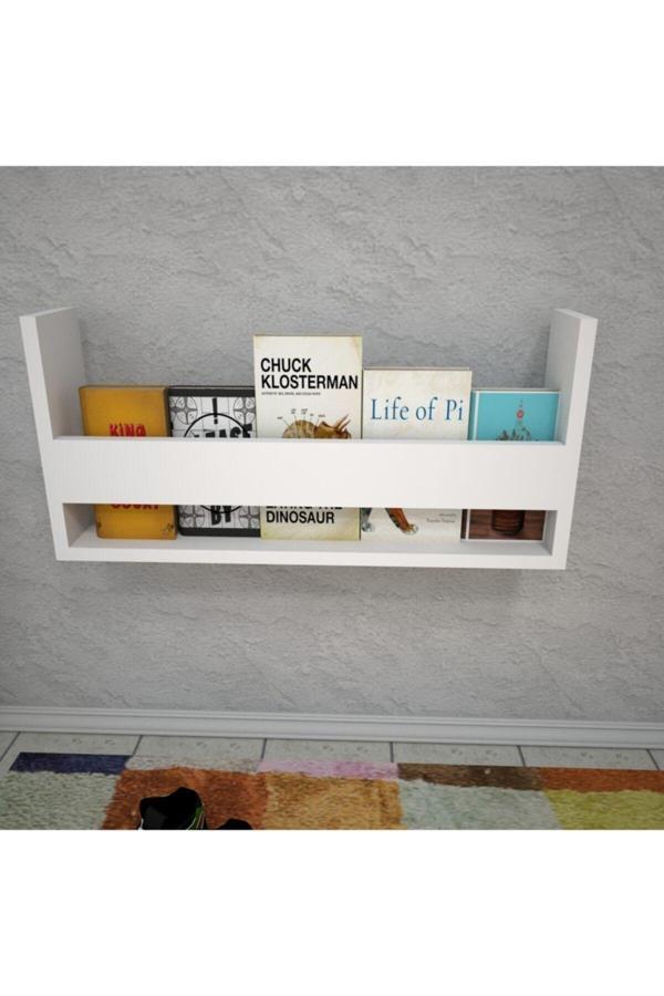 Emkawood Dream Montessori Asma Kitaplık Beyaz - Image 1