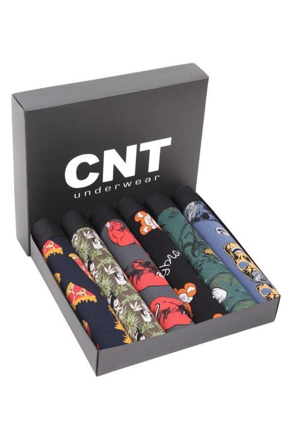 Erkek 6 Adet Pamuklu Likralı Özel Kutusunda Premium Kaliteli Boxer - Image 1